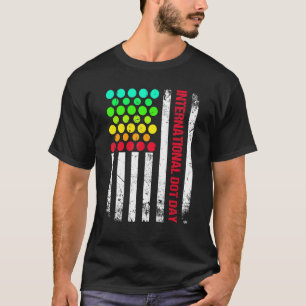 International Dot Day USA Flag September 15th Dot T-Shirt