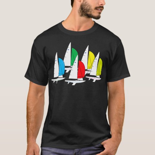International Etchells Class Sailboats Racing T_Shirt