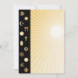 International Faiths Announcment Card