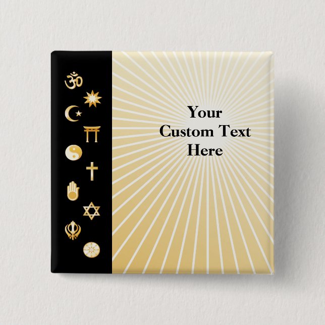 International Faiths Button (Front)