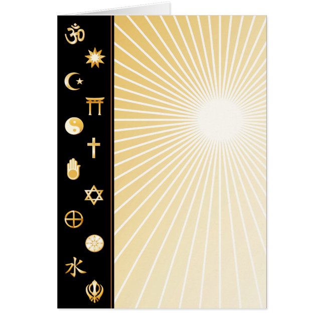 International Faiths Greeting Card (Front)