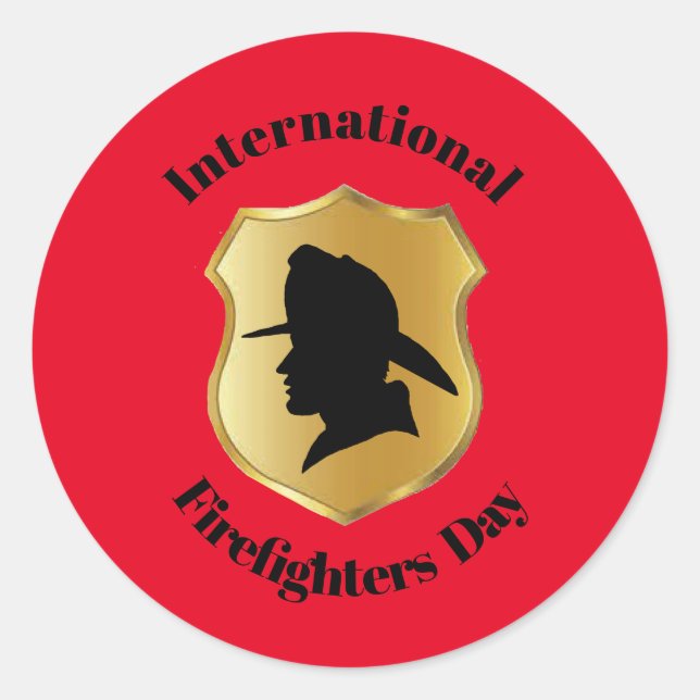 International Firefighters Day Stickers #2 (Front)