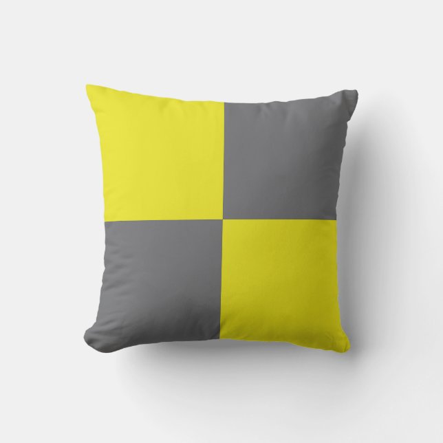 International Flag Code pillow- Letter L (Lima) Throw Pillow (Front)