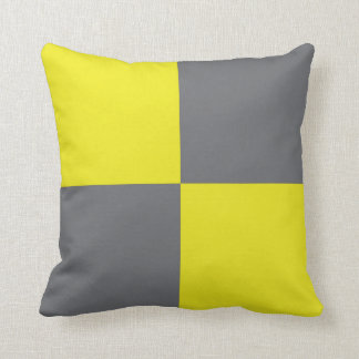 International Flag Code pillow- Letter L (Lima) Throw Pillow
