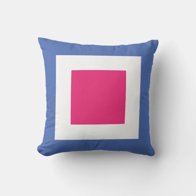 International Flag Code pillow- Letter W (Whiskey) Throw Pillow (Front)
