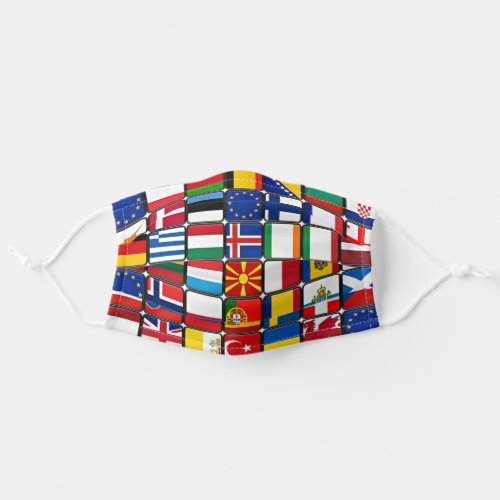 International Flag Collection world flags Adult Cloth Face Mask