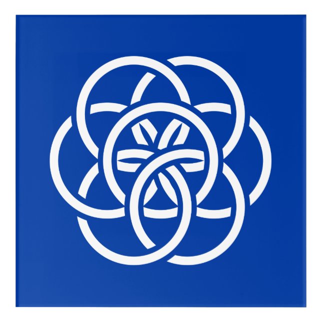 International Flag of Planet Earth Acrylic Print (Front)