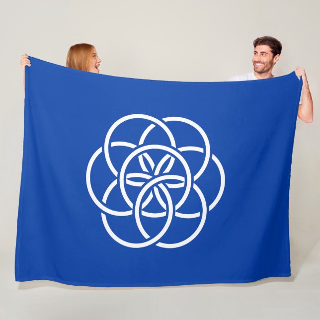 International Flag of Planet Earth Fleece Blanket (In Situ)