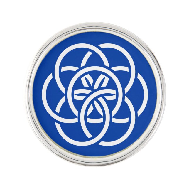 International Flag of Planet Earth Lapel Pin (Front)