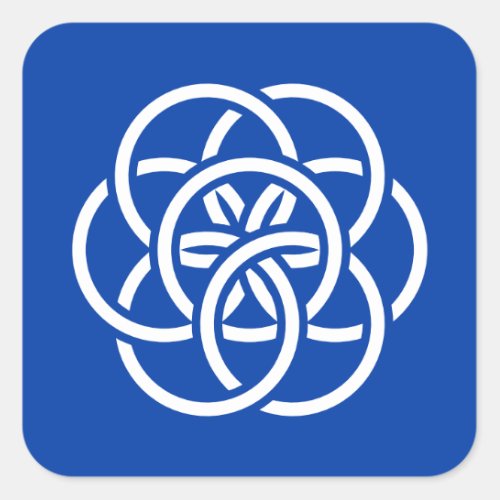 International Flag of Planet Earth Square Sticker