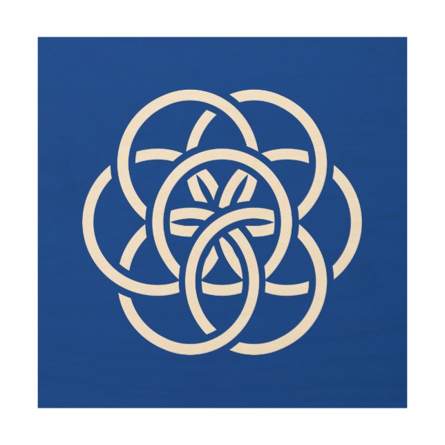 International Flag of Planet Earth Wood Wall Art (Front)