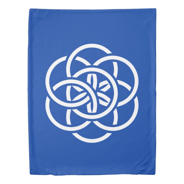 International Flag of Planet Twin Size Duvet Cover (Front)