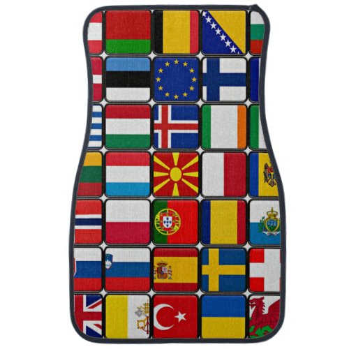 International flags collection world flags car floor mat