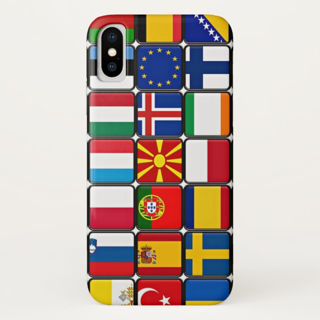 International flags collection, world flags Case-Mate iPhone case (Back)