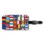 International flags collection, world flags luggage tag