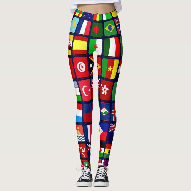 International Flags Leggings (Front)