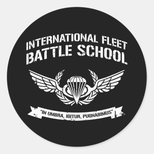 International Fleet Battle School Ender Classic Round Sticker