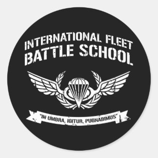 International Fleet Battle School Ender Classic Round Sticker