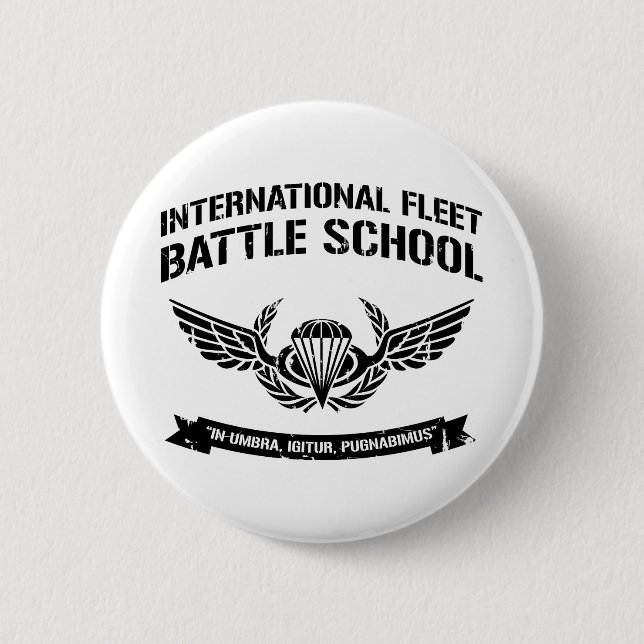 International Fleet Battle School Ender Pinback Button (Front)