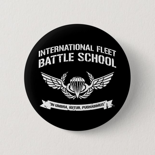 International Fleet Battle School Ender Pinback Button (Front)
