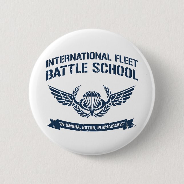 International Fleet Battle School Ender Pinback Button (Front)