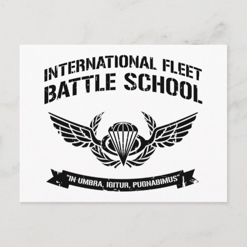 International Fleet Battle School Ender Postcard