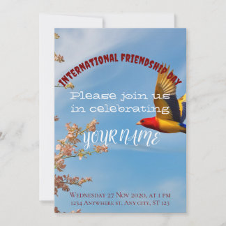 international friendship day invitation
