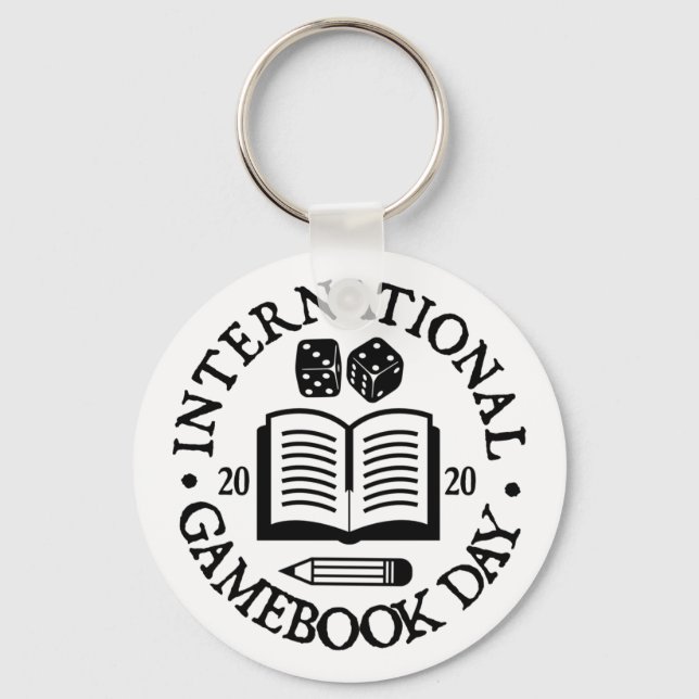 International Gamebook Day Key Ring (Front)
