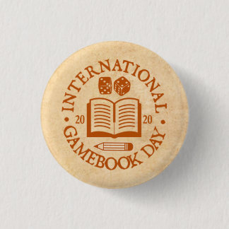 International Gamebook Day Parchment Badge Button