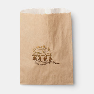 International Gold Wishes Rat New Year 2020 F Bag