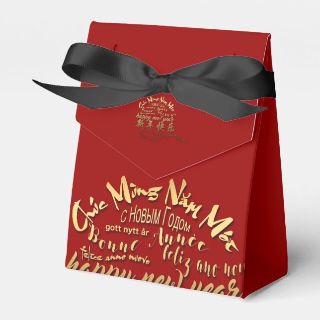 International Gold Wishes Rat New Year 2020 TFB Favor Boxes (Front Side)