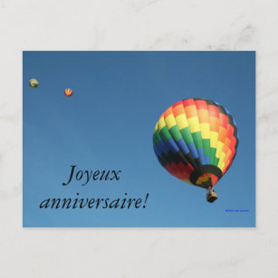 Joyeux Anniversaire Postcards No Minimum Quantity Zazzle