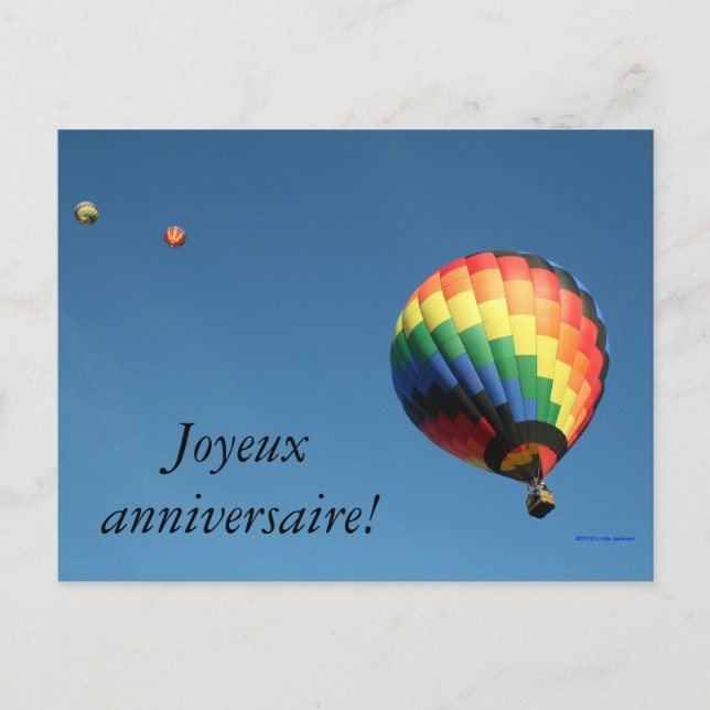 International Happy Birthday!  Customize Language! Postcard (Front)