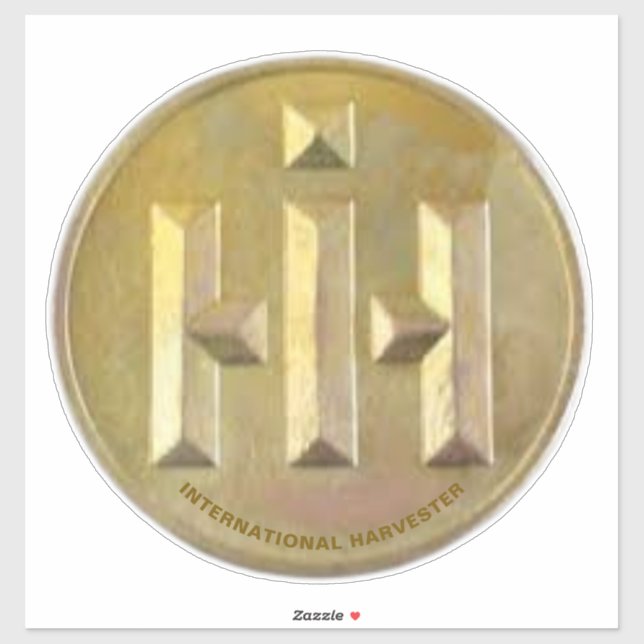 International Harvester Golden Award Logo Sticker (Sheet)