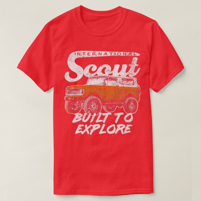 International Harvester Scout II Retro Style Built T-Shirt (Design Front)