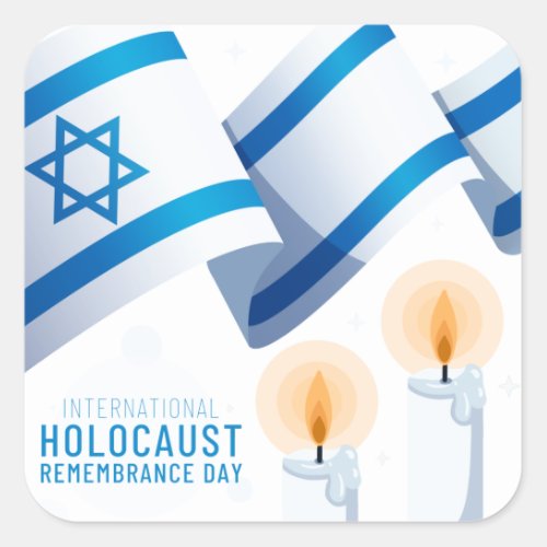 International Holocaust Remembrance Day Square Sticker