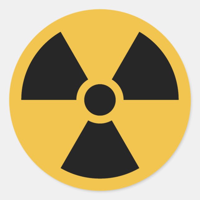 International ionizing radiation symbol stickers (Front)