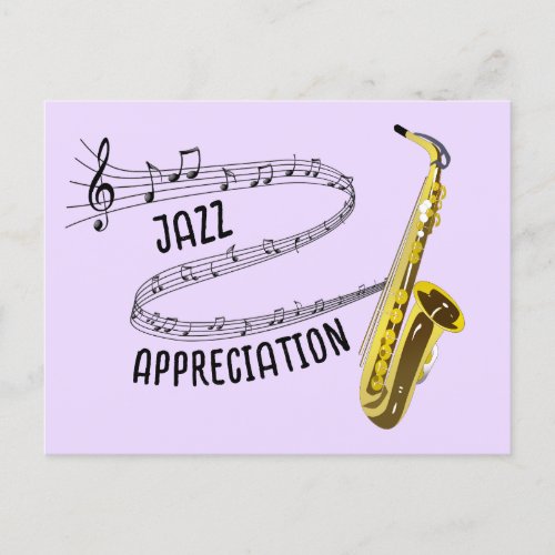 International Jazz Appreciation Postcard