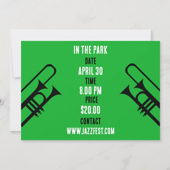 International jazz day April 30 Save The Date (Back)