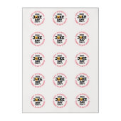International Joke Day Laughing Face Edible Frosting Rounds (Sheet)