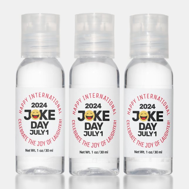 International Joke Day Laughing Face Hand Sanitizer (Set)
