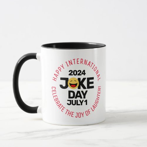 International Joke Day Laughing Face Mug