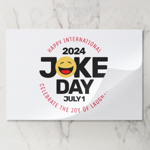 International Joke Day Laughing Face Paper Pad