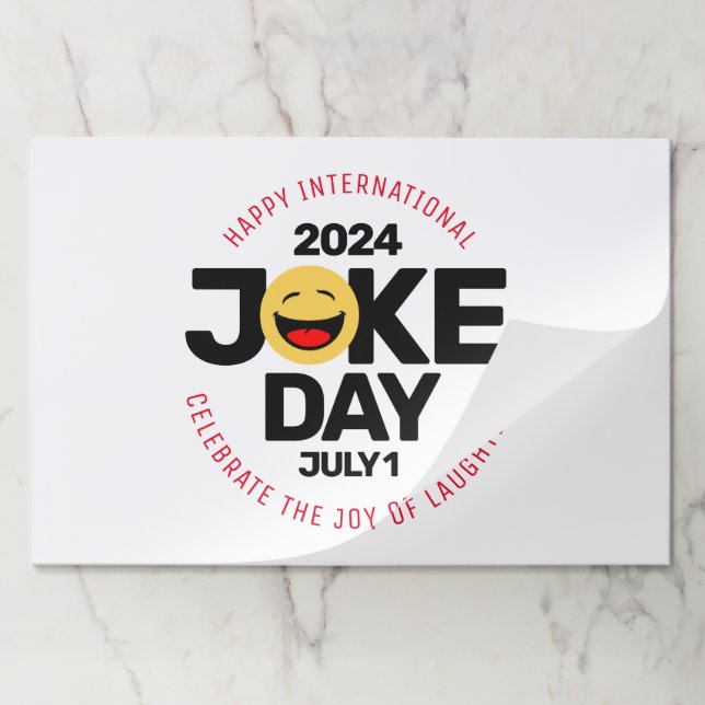International Joke Day Laughing Face Paper Pad (Folded)