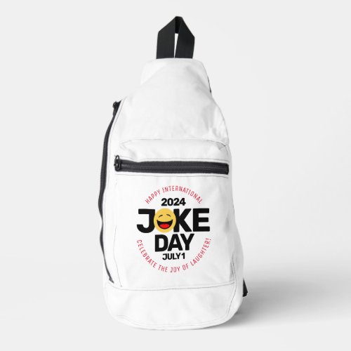 International Joke Day Laughing Face Sling Bag