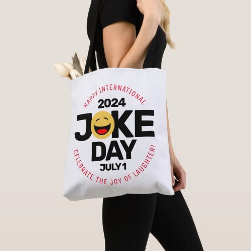 International Joke Day Laughing Face Tote Bag