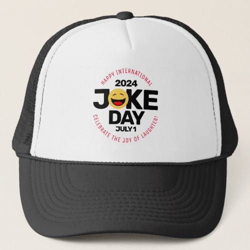 International Joke Day Laughing Face Trucker Hat
