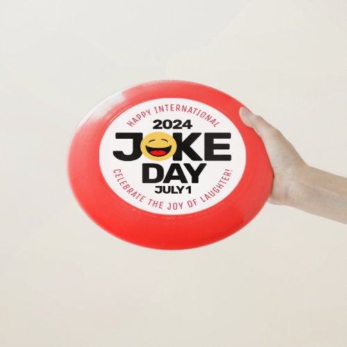 International Joke Day Laughing Face Wham_O Frisbee