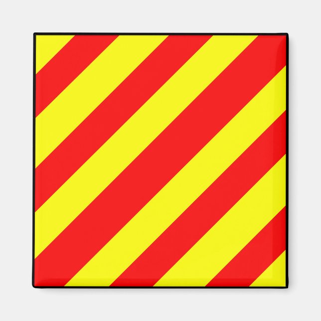 International maritime signal flag letter nautical magnet (Front)