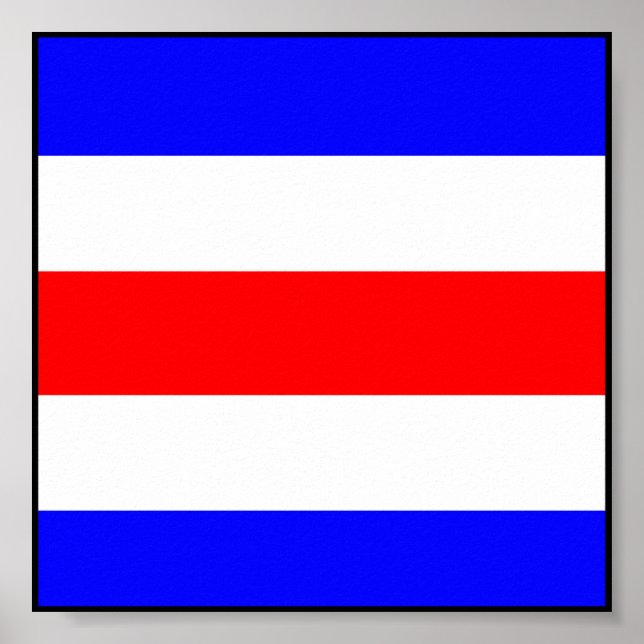 International maritime signal flag letter nautical poster (Front)